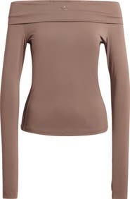 adidas Originals Essentials Off the Shoulder Long Sleeve Top