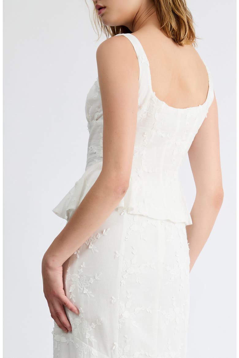 Bella Embroidered Detail Top, Alternate, color, WHITE