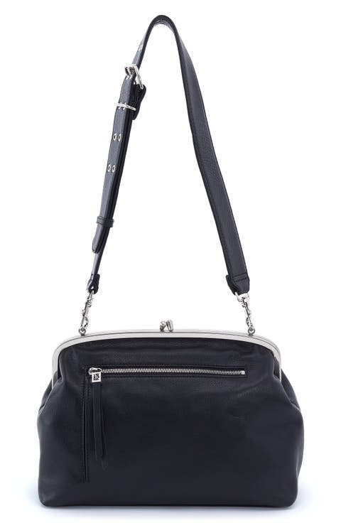 Alba Large Frame Leather Shoulder Bag