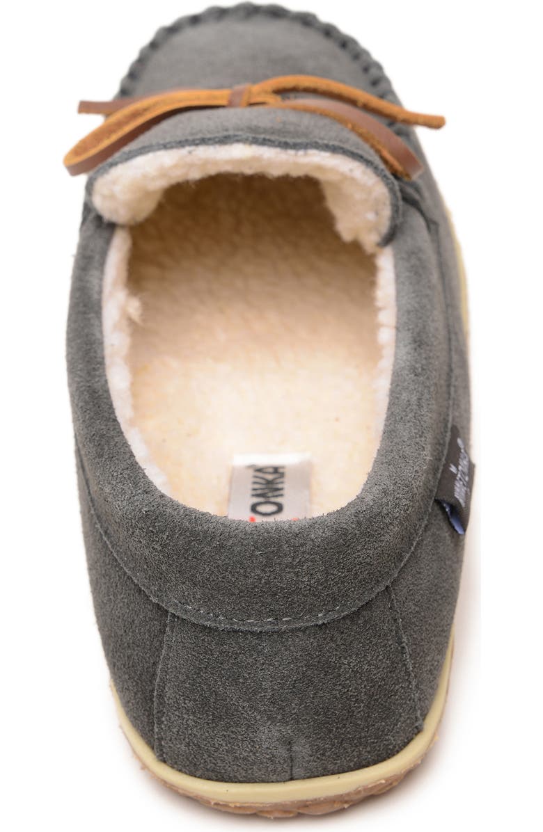 Minnetonka Tomm Faux Shearling Lined Moccasin, Alternate, color,