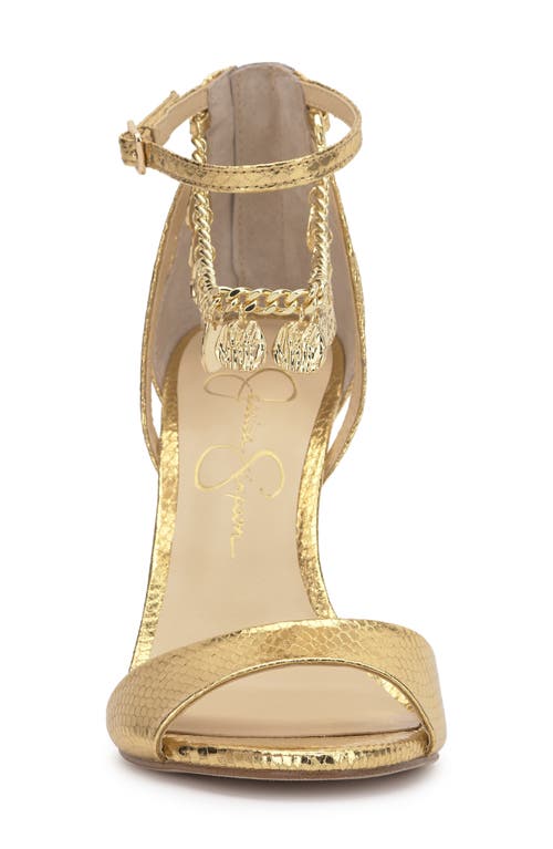 Jessica Simpson Jetser Ankle Strap Sandal In Gold