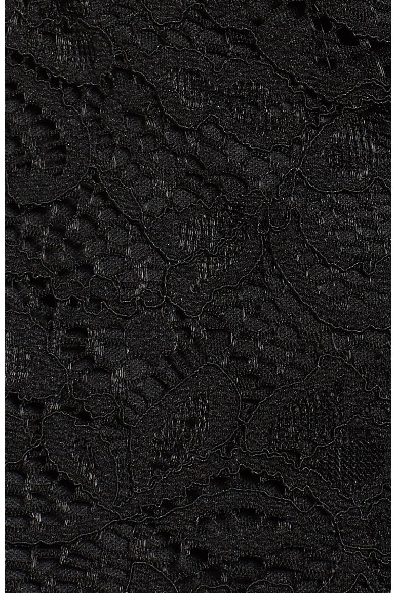 Lace Romper, Alternate, color, BLACK