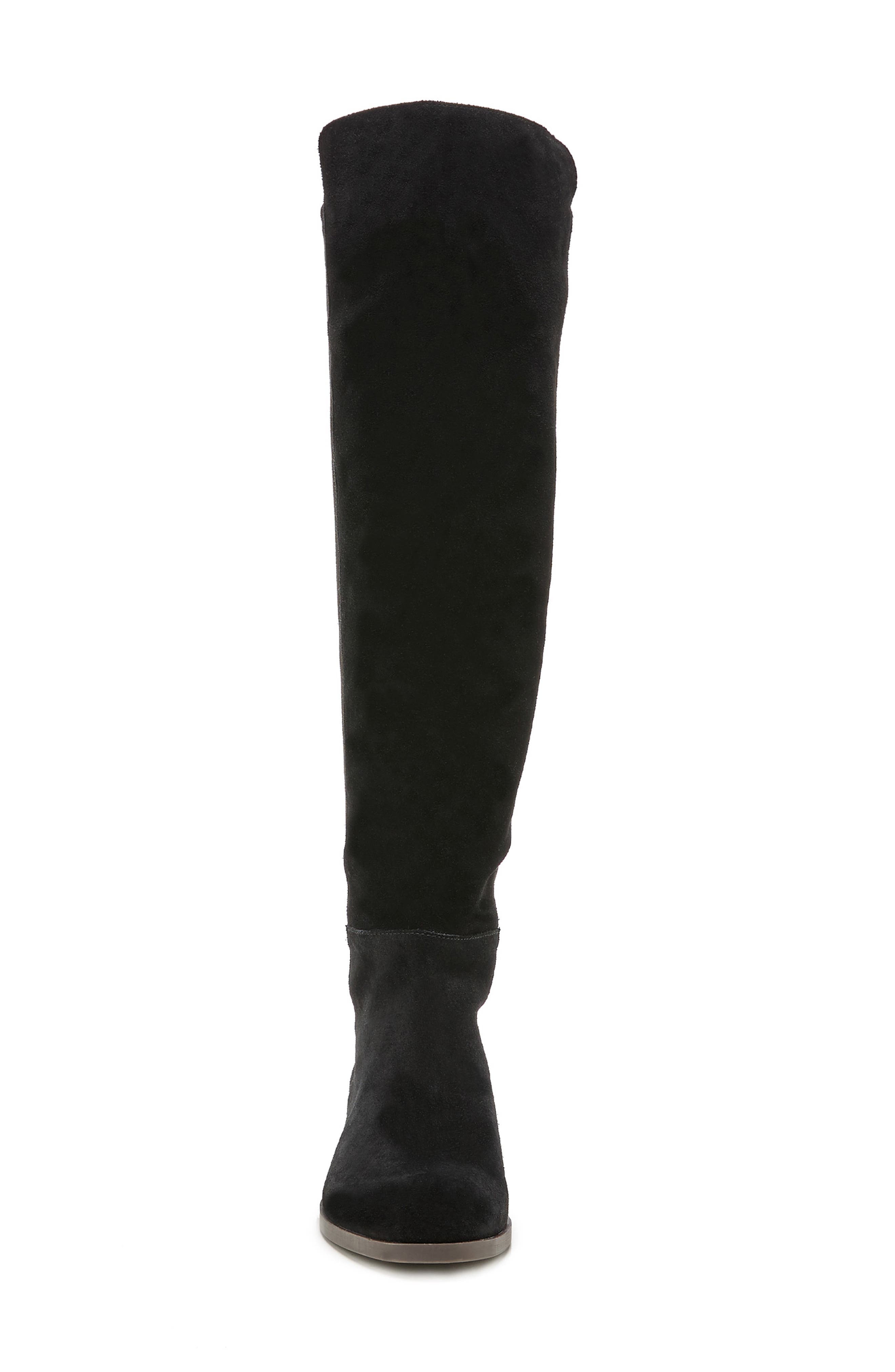 Calypso Over the Knee Boot, Alternate, color, BLACK/ BLACK LEATHER
