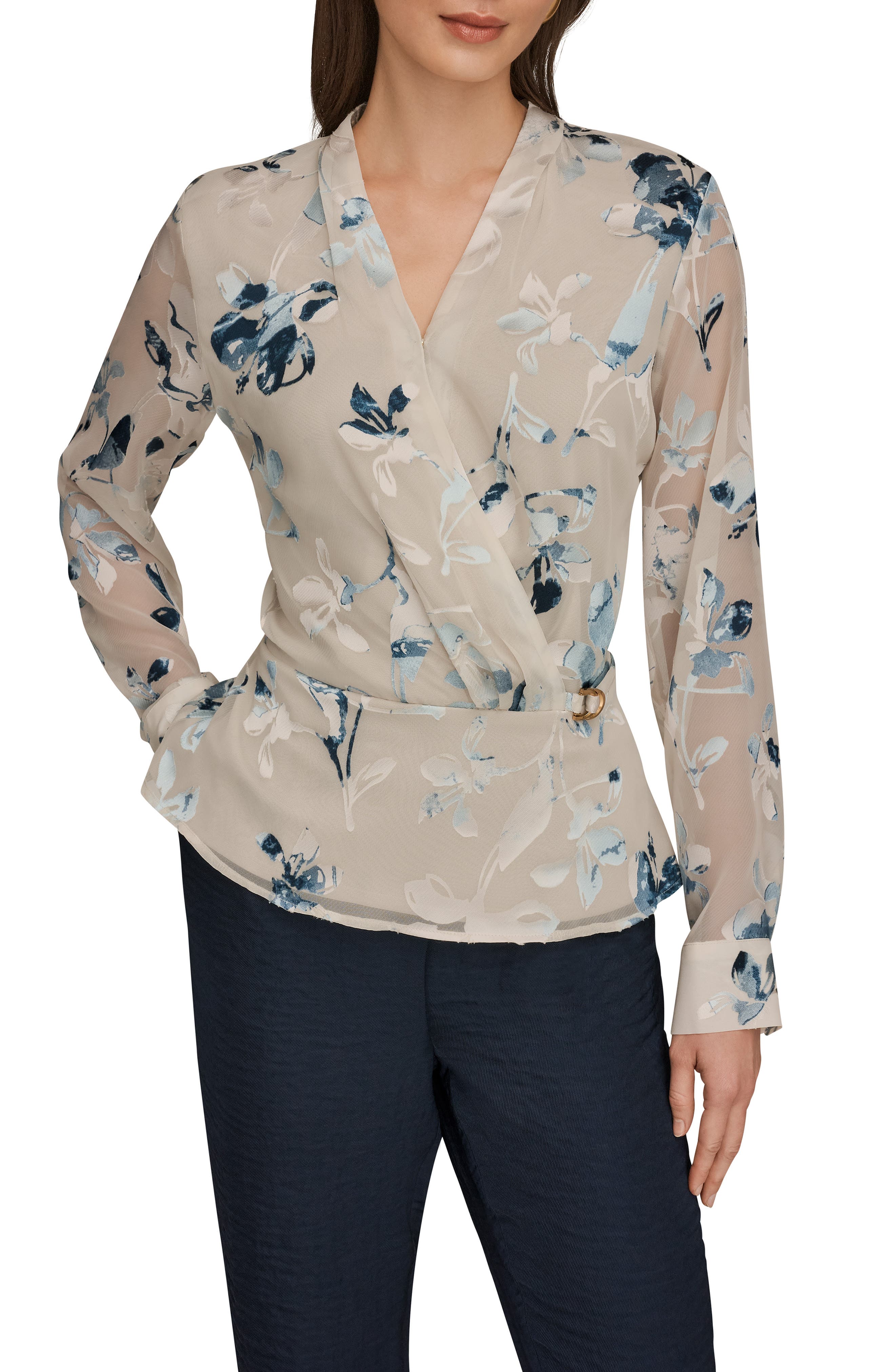 Burnout Wrap Top