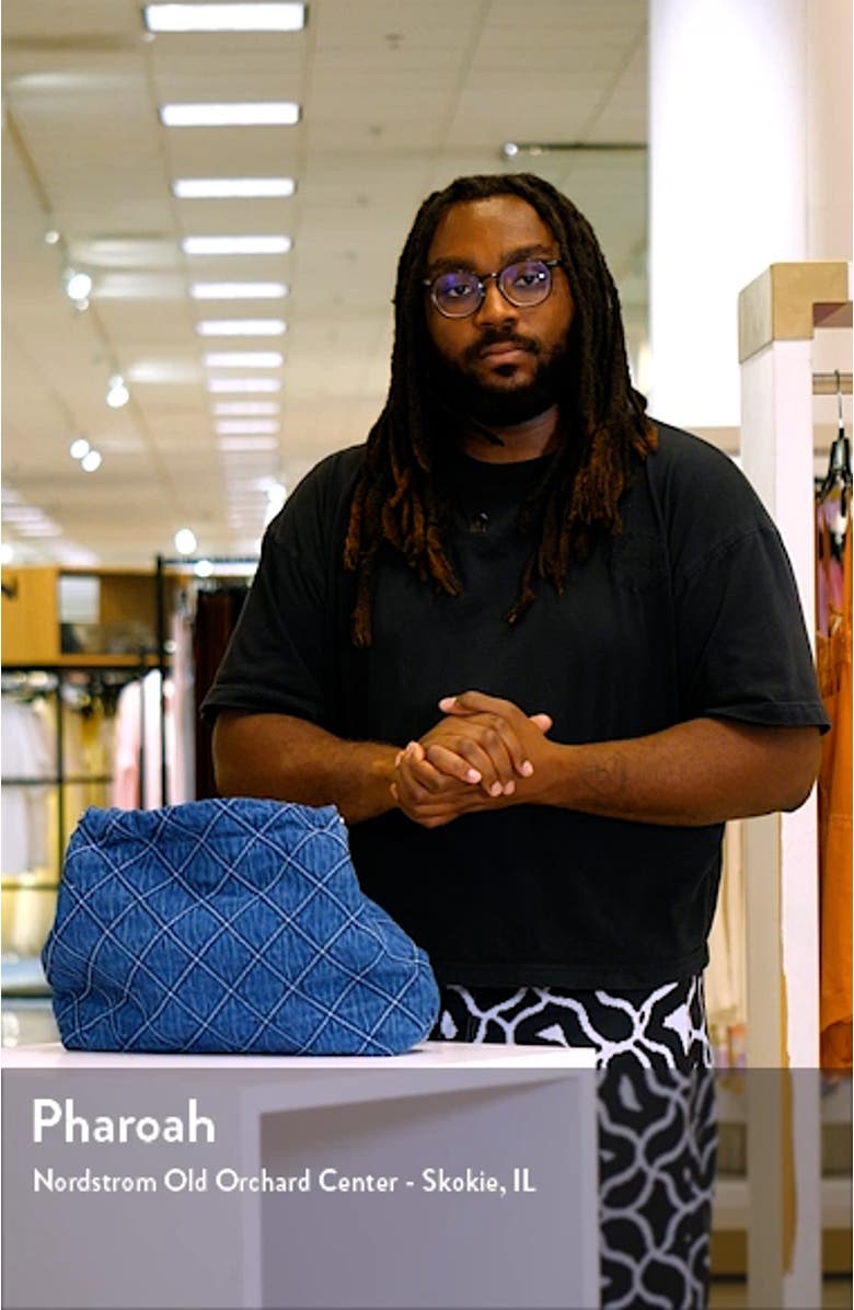 Fleming Soft Quilted Denim Hobo Bag, sales video thumbnail