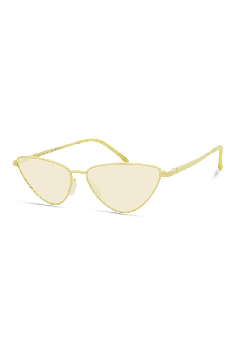 Naxos 56mm Polarized Cat Eye Sunglasses, Alternate, color, YELLOW