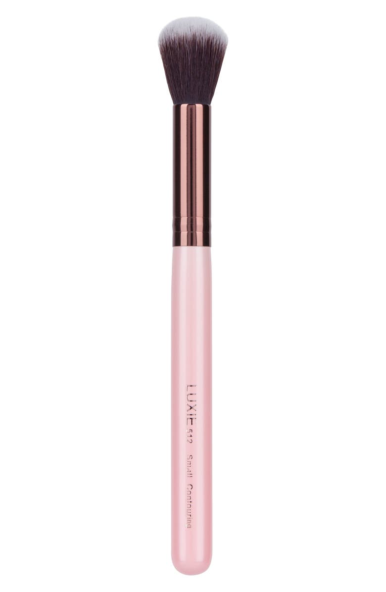 Luxie 512 Rose Gold Small Contour Brush, Main, color, 