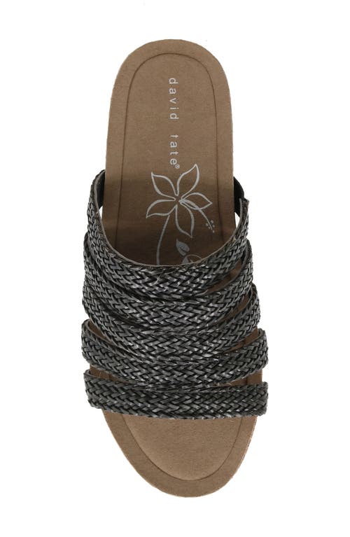 David Tate Fabiana Platform Wedge Slide Sandal In Black