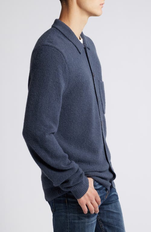 Treasure & Bond Full Button Cardigan In Navy India Ink
