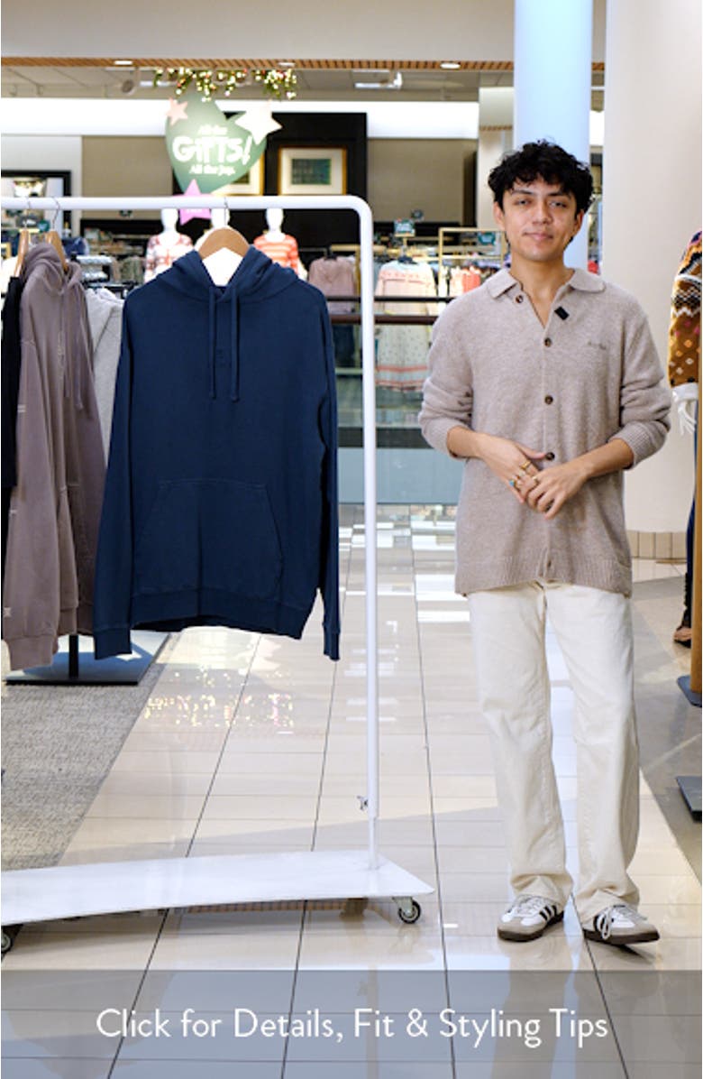 Safe Camp Embroidery Oversize Cotton Fleece Hoodie, sales video thumbnail