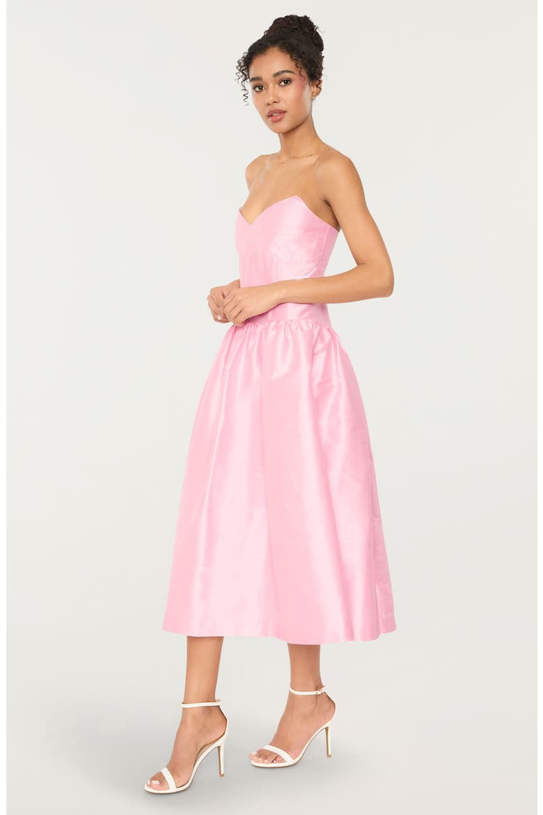 Filomena Fit & Flare Cocktail Dress, Alternate, color, ROSE SHADOW