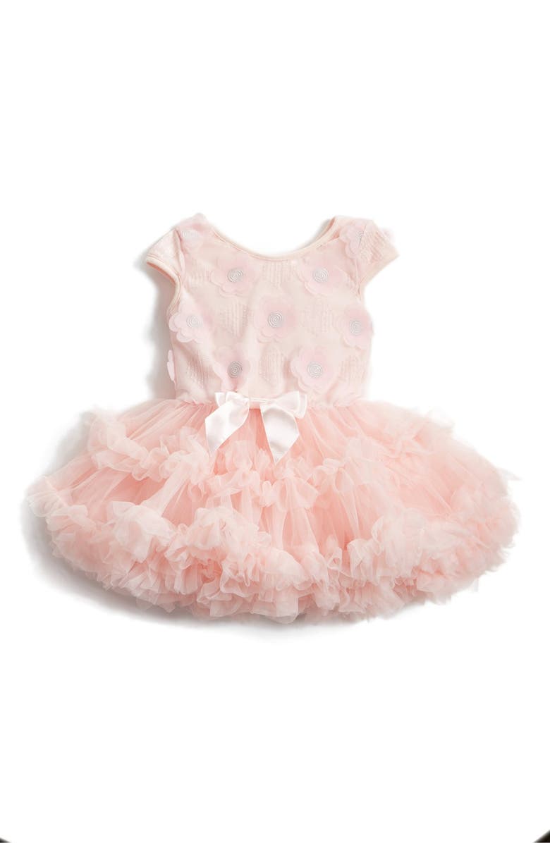 Popatu Embroidered Flower Appliqué Pettidress, Main, color, 