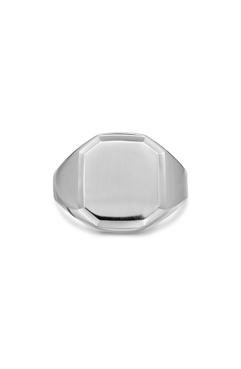 David Yurman Men's Streamline Signet Ring in Sterling Silver, 18mm, Main, color, Silver