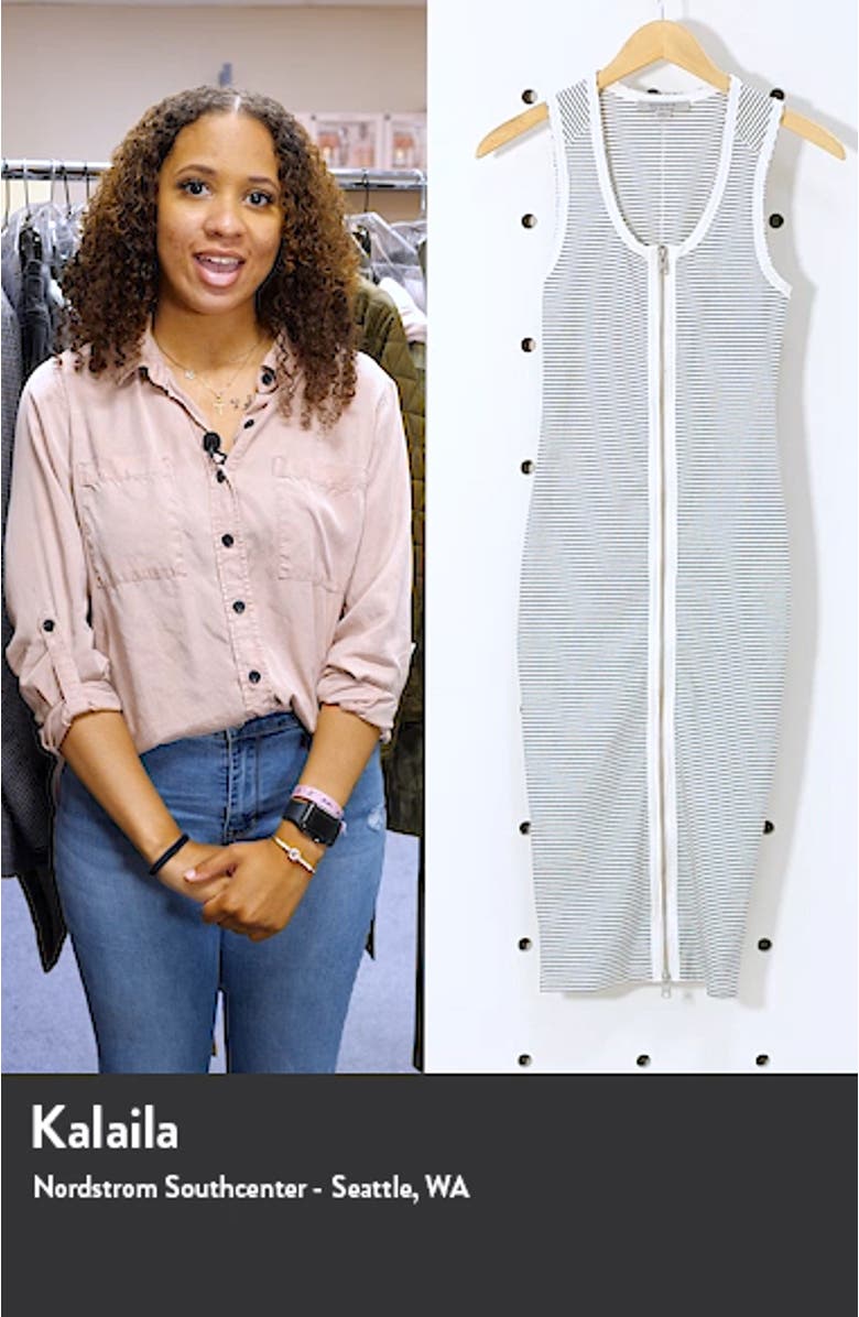 Alicia Stripe Rib Midi Dress, sales video thumbnail