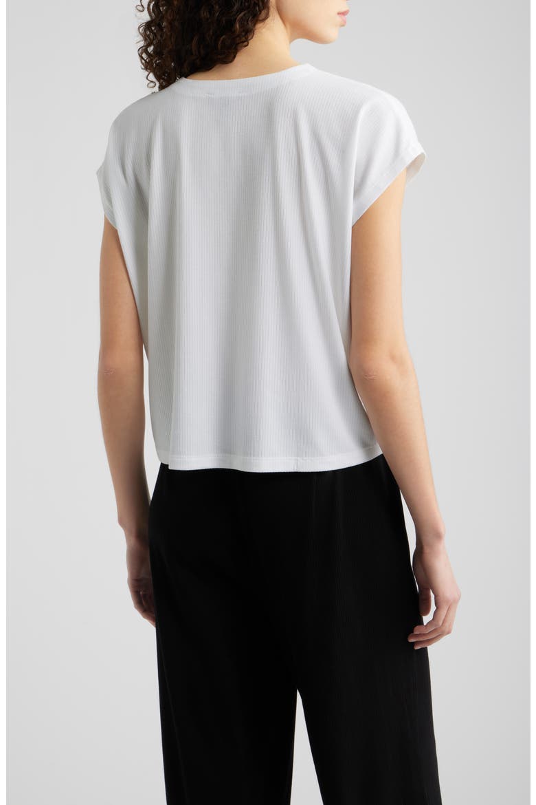 Crewneck Rib Top, Alternate, color, WHITE