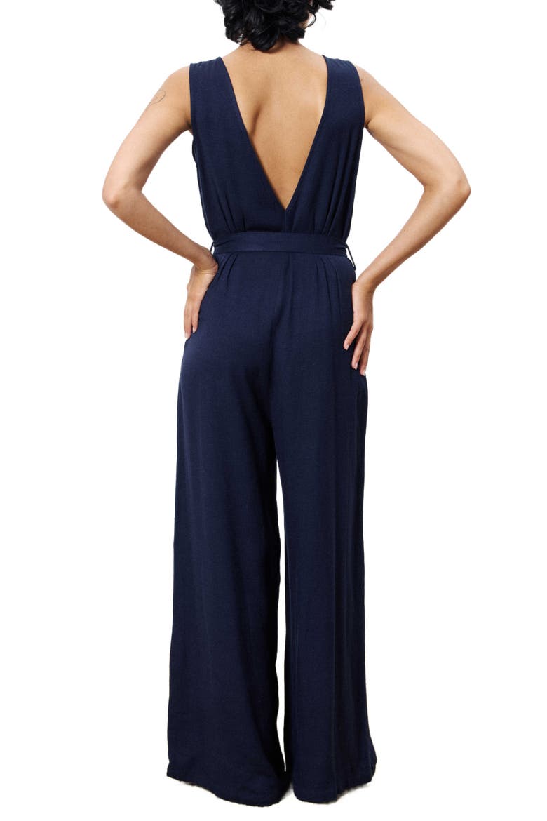Pakize Wide Leg Jumpsuit, Alternate, color, BLEU MARINE