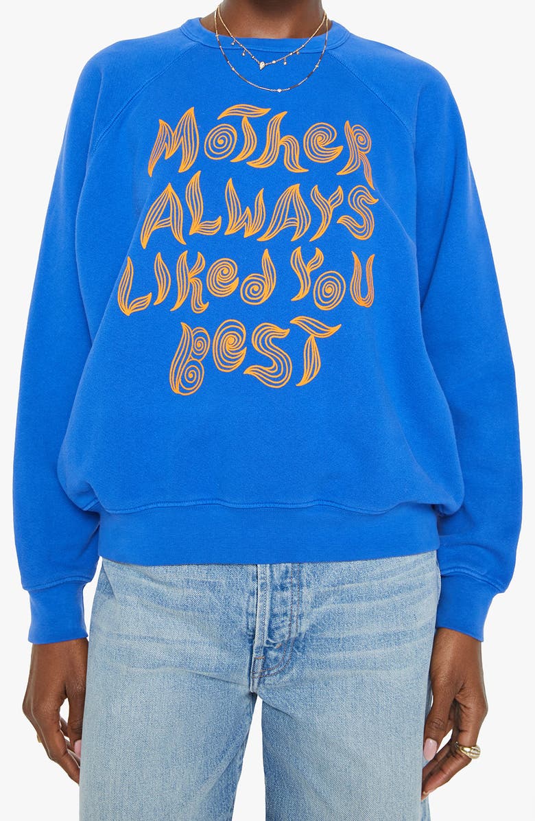 MOTHER The Biggie Concert Patch Sweatshirt, Main, color,