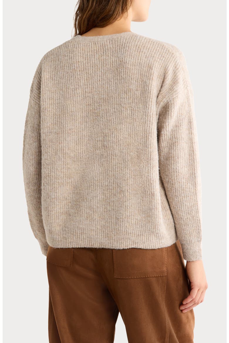 V-Neck Cardigan, Main, color, HEATHER OATMEAL