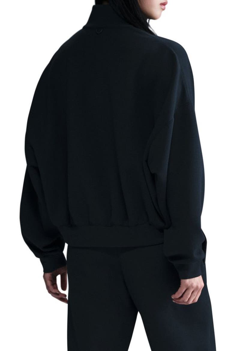 24.7 ImpossiblySoft Dri-FIT Oversize Half Zip Top, Alternate, color, 010 010 BLACK/BLACK