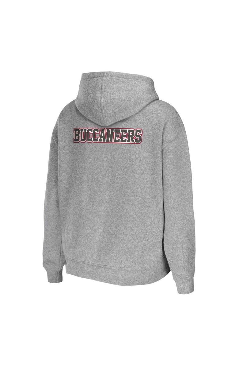 WEAR by Erin Andrews Women's WEAR by Erin Andrews Heathered Gray Tampa Bay Buccaneers Team Full-Zip Hoodie, Alternate, color, Heather Gray