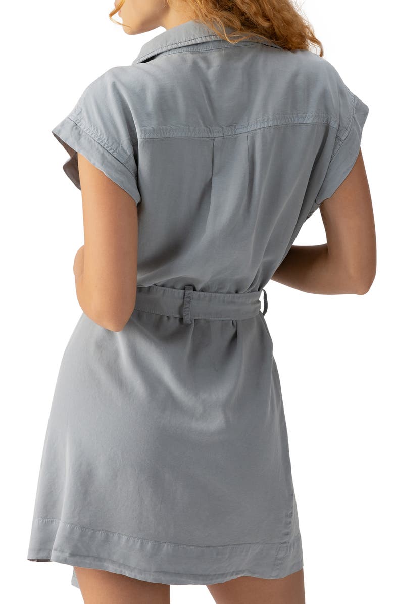 Sanctuary Theo Short Sleeve Mini Shirtdress, Alternate, color,