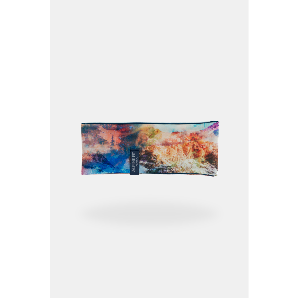 Alpine Fit Merino Wool Lined Headband in Cosmic Peak  product
