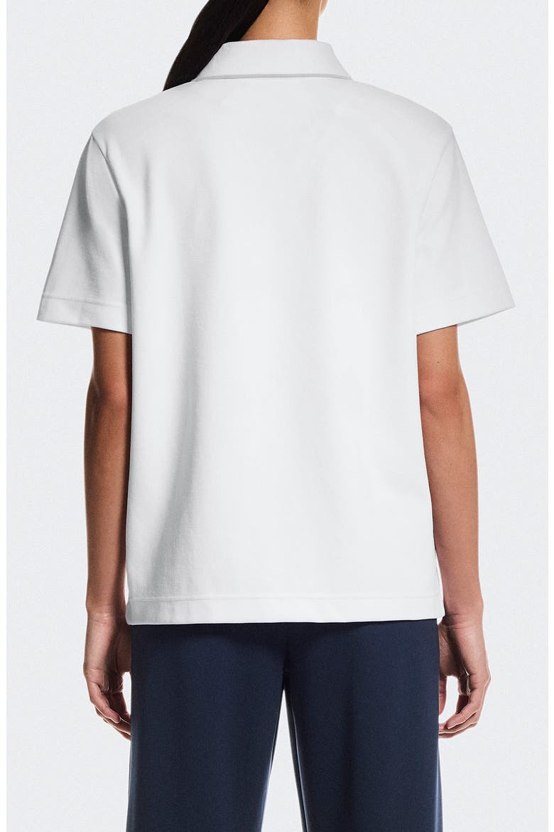 Courtside Tipped Piqué Polo, Alternate, color, WHITE/ SAND