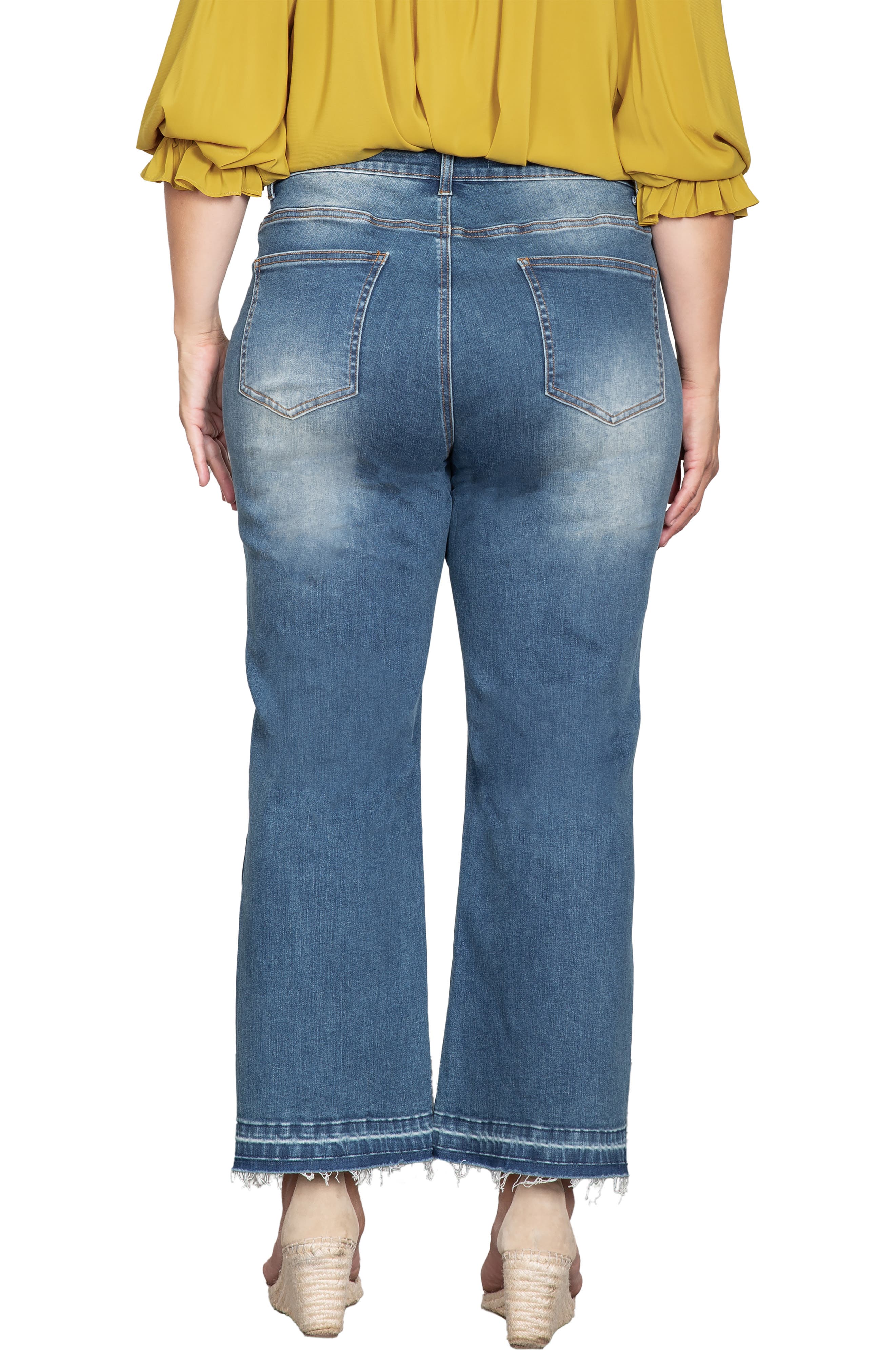 Relaxed Release Hem Straight Leg Jeans - image 4