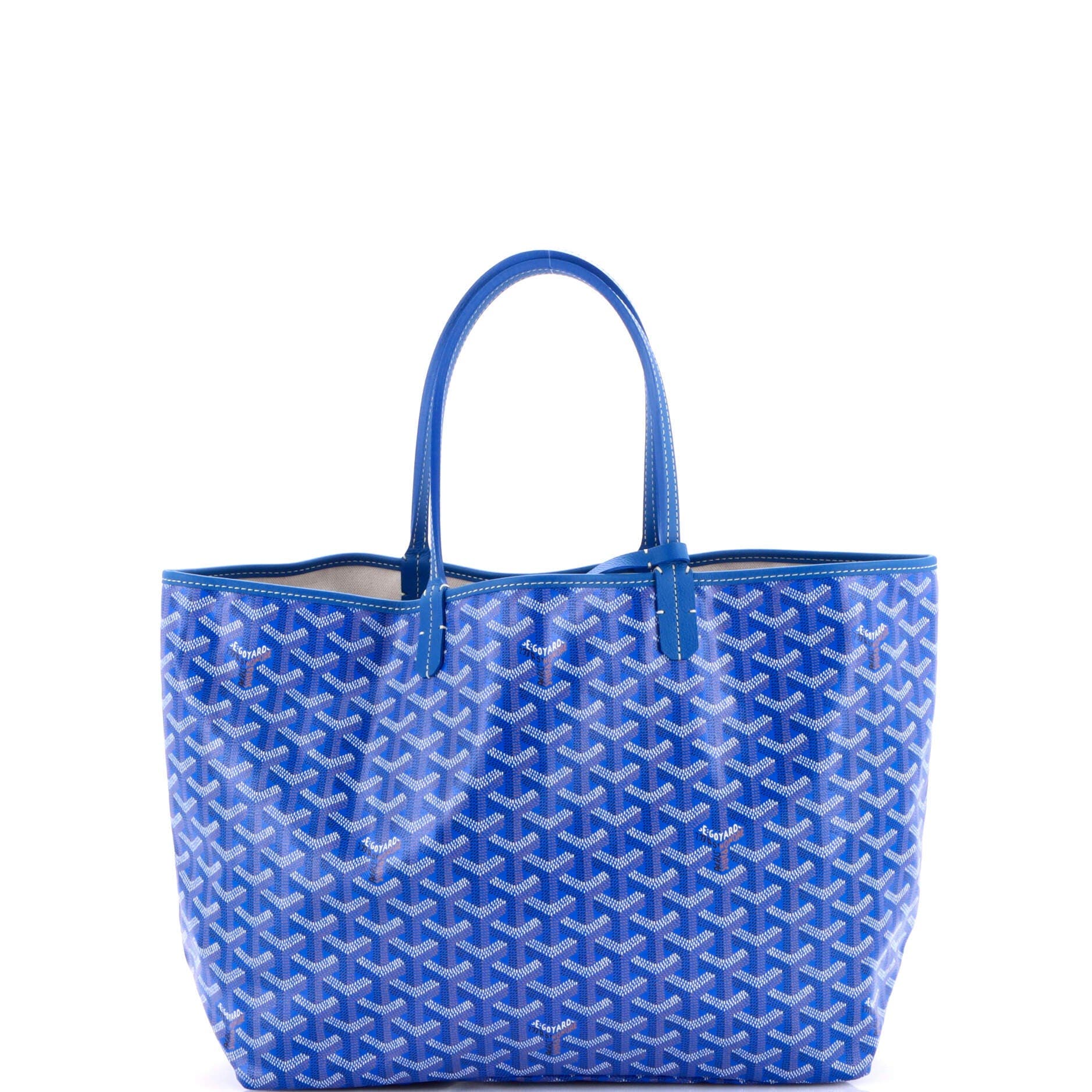 Pre-Owned Goyard Saint Louis Tote Coated Canvas PM, Alternate, color, Blue