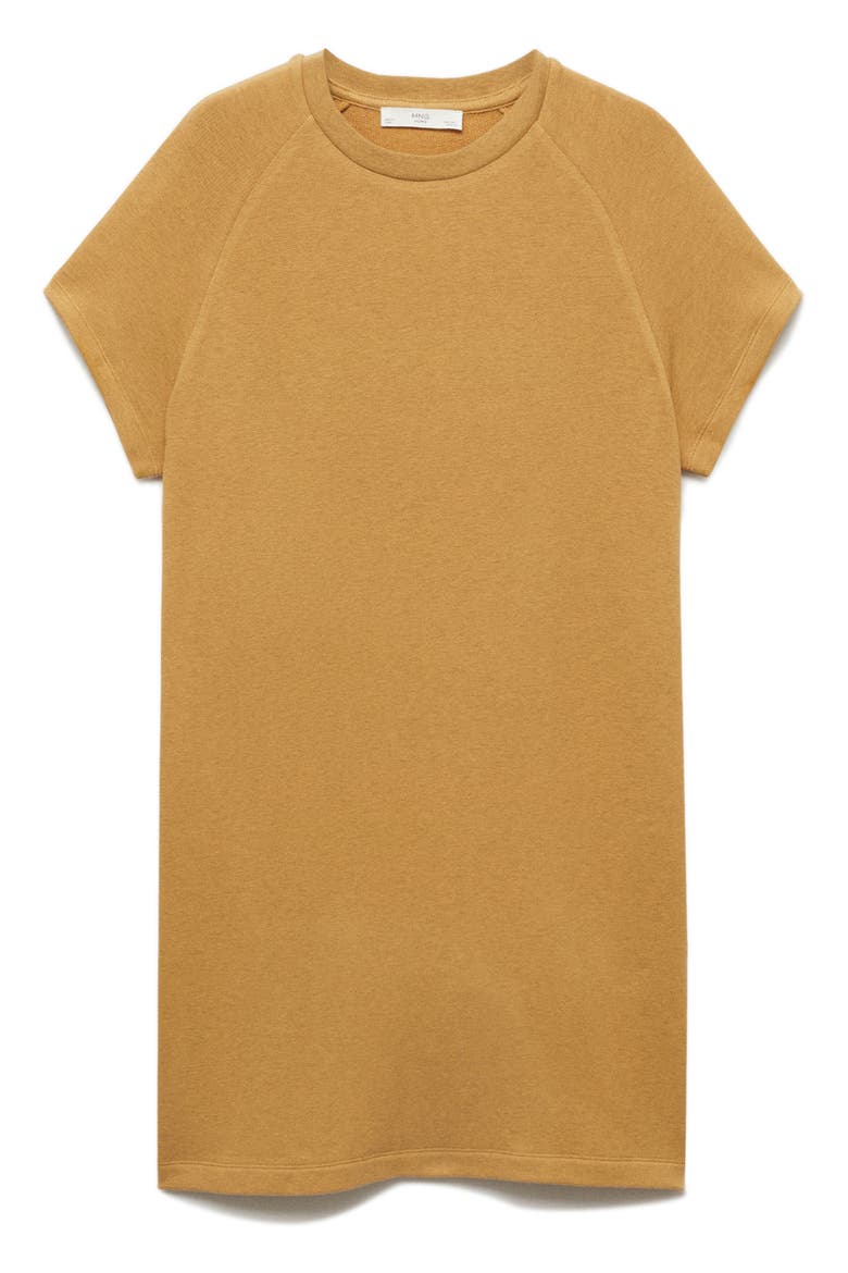 Heather Fleece Nightgown, Main, color, OCHRE