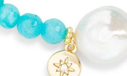 Eye Candy Los Angeles Carole Beaded Bracelet In Blue