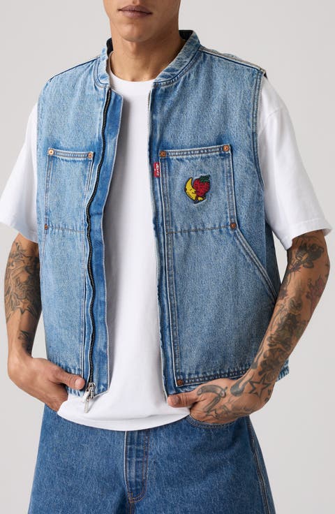 x Sky High Farm Goods Embroidered Denim Vest