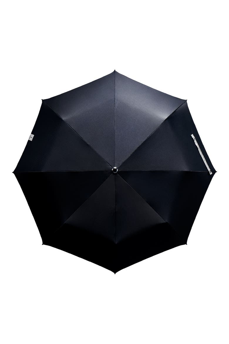 Stratus Compact Umbrella, Alternate, color, BLACK/ BLACK MATTE