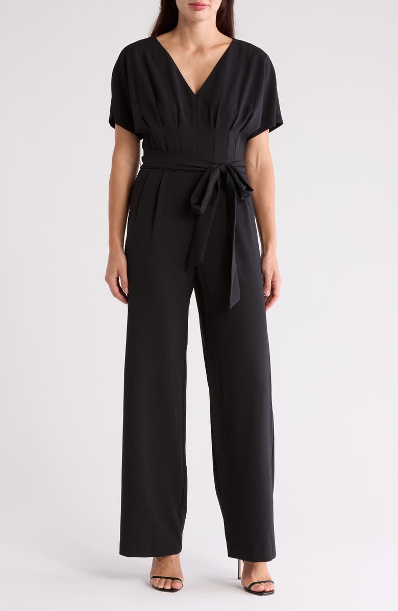 Eliza J Pleated Jumpsuit, Main, color, 