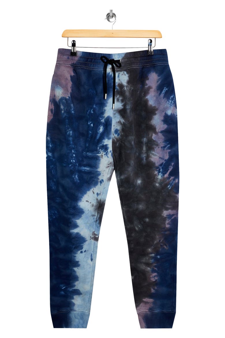 Tie Dye Joggers, Alternate, color, BLACK/ BLUE MULTI