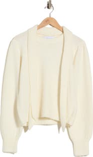 Derek Lam 10 Crosby Leilani Crewneck Sweater & Scarf Set