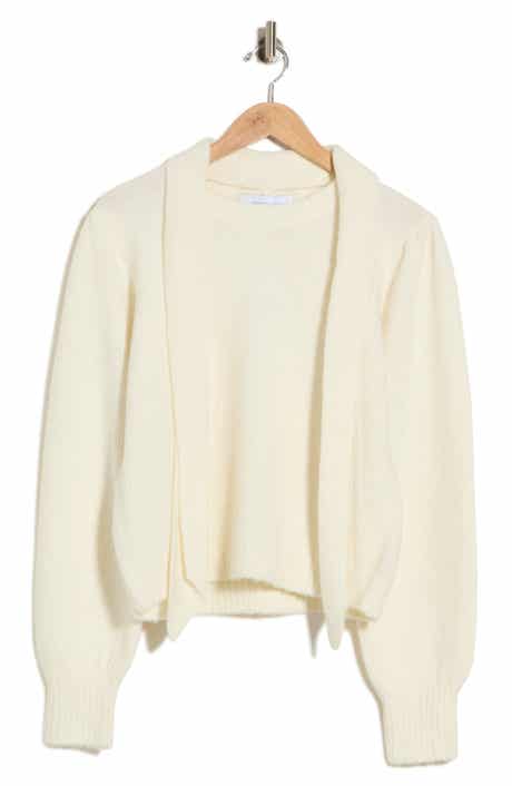Leilani Crewneck Sweater & Scarf Set