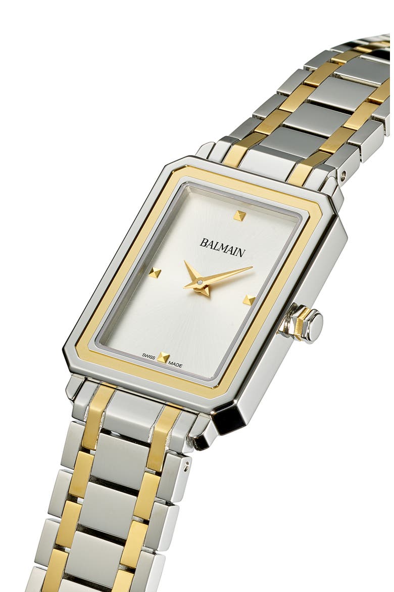 Eirini Two-Tone Bracelet Watch, 25mm x 33mm, Alternate, color, TWO TONE