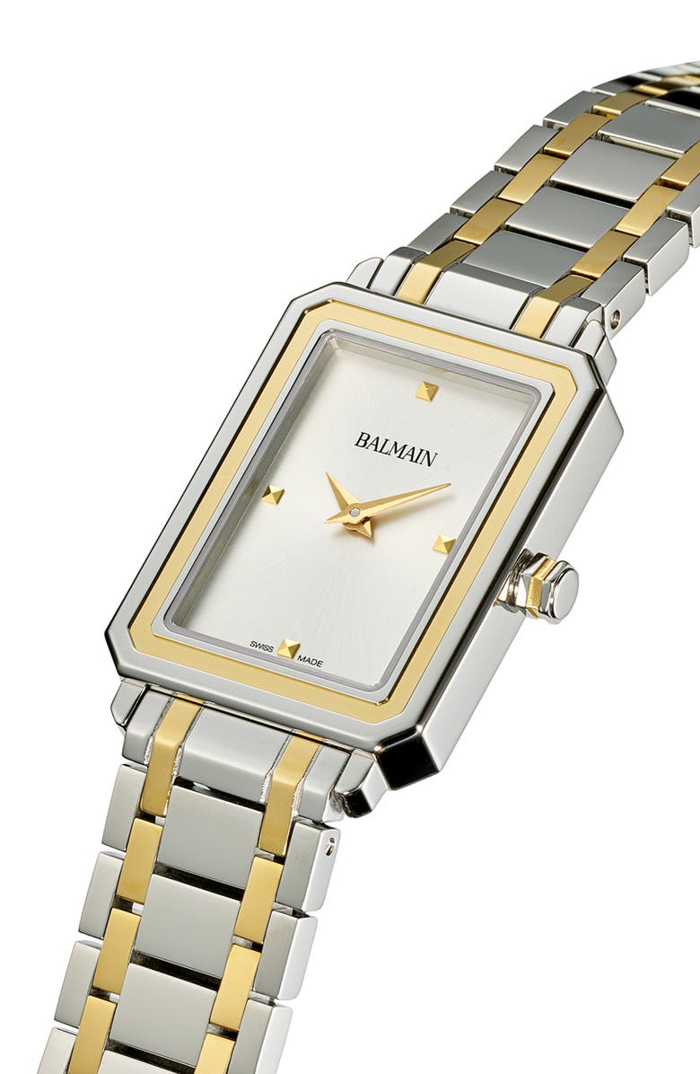 BALMAIN WATCHES Eirini Two-Tone Bracelet Watch, 25mm x 33mm, Alternate, color, Two Tone