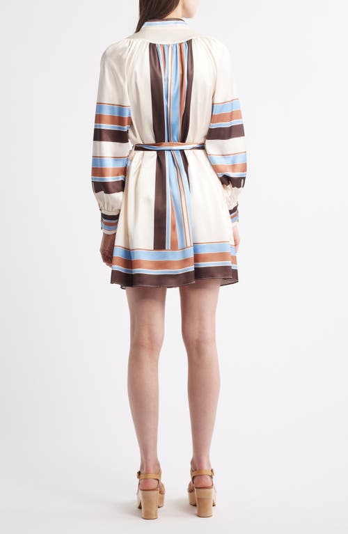 CIEBON CIEBON JESSIE STRIPE LONG SLEEVE SHIRTDRESS