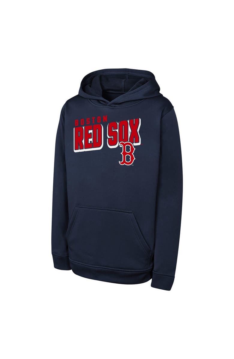Outerstuff Youth Navy Boston Red Sox Cyber Punk Pullover Hoodie, Alternate, color, 