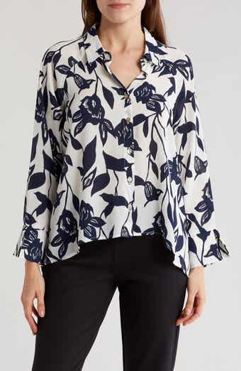 CHENAULT Floral Button-Up Shirt