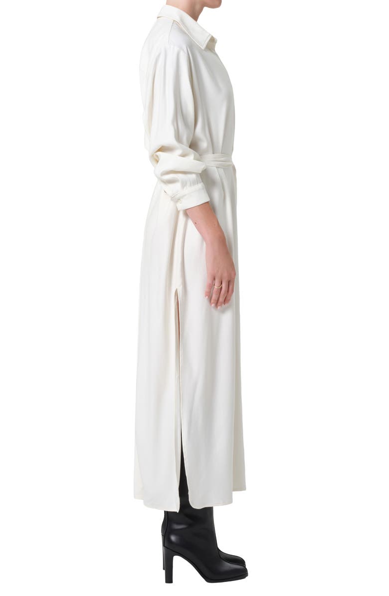 Citizens of Humanity Camilla Long Sleeve Maxi Shirtdress, Alternate, color, Moonlight