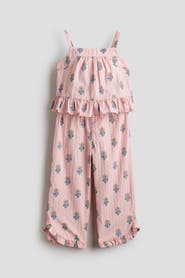 H&M 2-piece Frill-trimmed Cotton Set