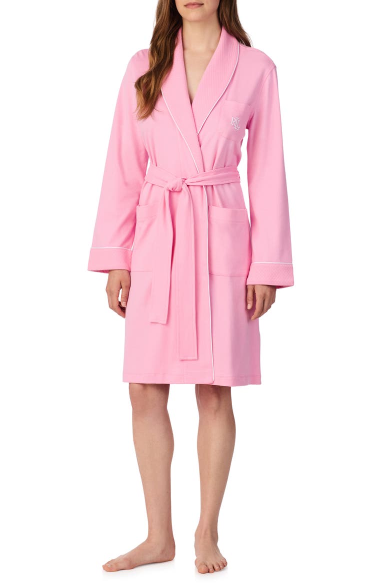Cotton Robe, Main, color, PINK