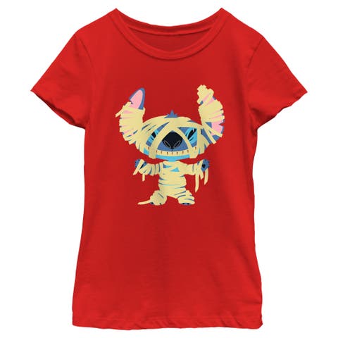 Girl's Lilo & Stitch Halloween Mummy Stitch  Graphic T-Shirt