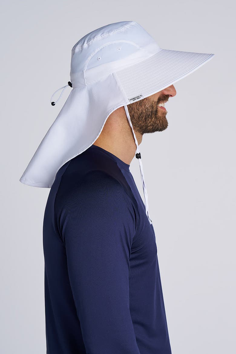Unisex SafeShade Hat Wide Brim Sun Hat, UPF 50+ Sun Protection, Alternate, color, White