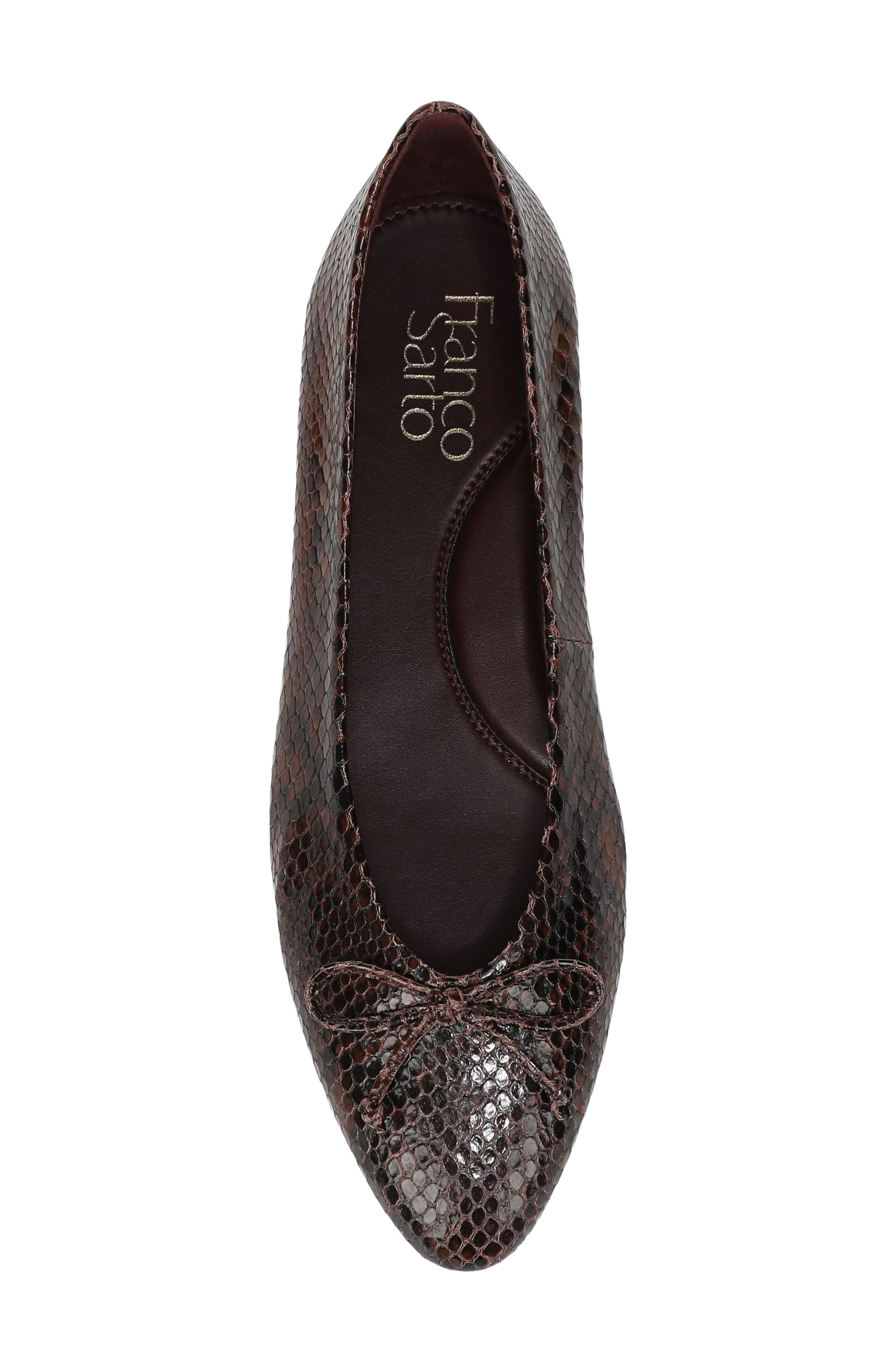 Rosalee Ballet Flat, Alternate, color, DARK BROWN