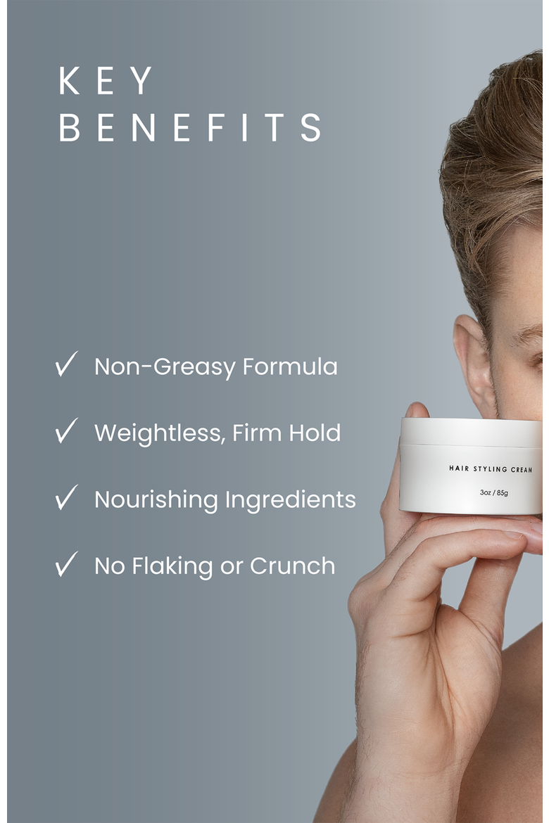 Styling Cream, Alternate, color, White