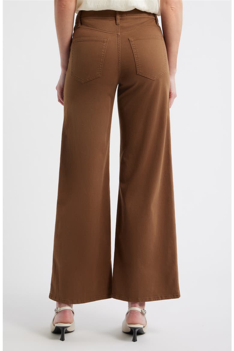 Le Slim Palazzo Harbor Pocket High Waist Wide Leg Jeans, Alternate, color, LEDGER